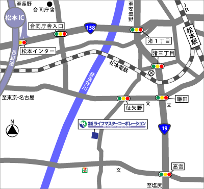 松本本社 地図